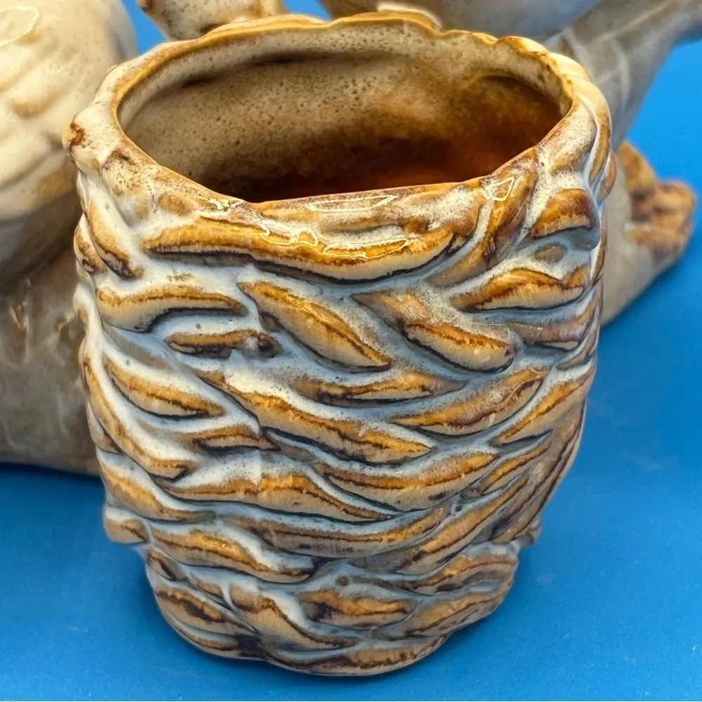 Yankee Candle Love Birds w/ Nest Votive Candle Holder Rustic Country Farmhouse